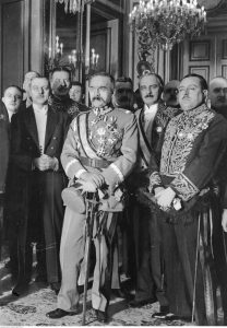 Józef Piłsudski w otoczeniu brazylijskich dyplomatów