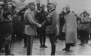 Józef Piłsudski i król Ferdynand I w 1922 roku, ze zbiorów NAC