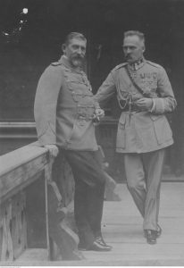 Józef Piłsudski z królem Rumunii Ferdynandem I w 1922 roku, ze zbiorów NAC