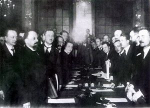 Podpisanie traktatu ryskiego w 1921 roku