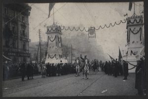 Warszawa, wjazd Legionów Polskich w 1916 roku, ze zbiorów MJP